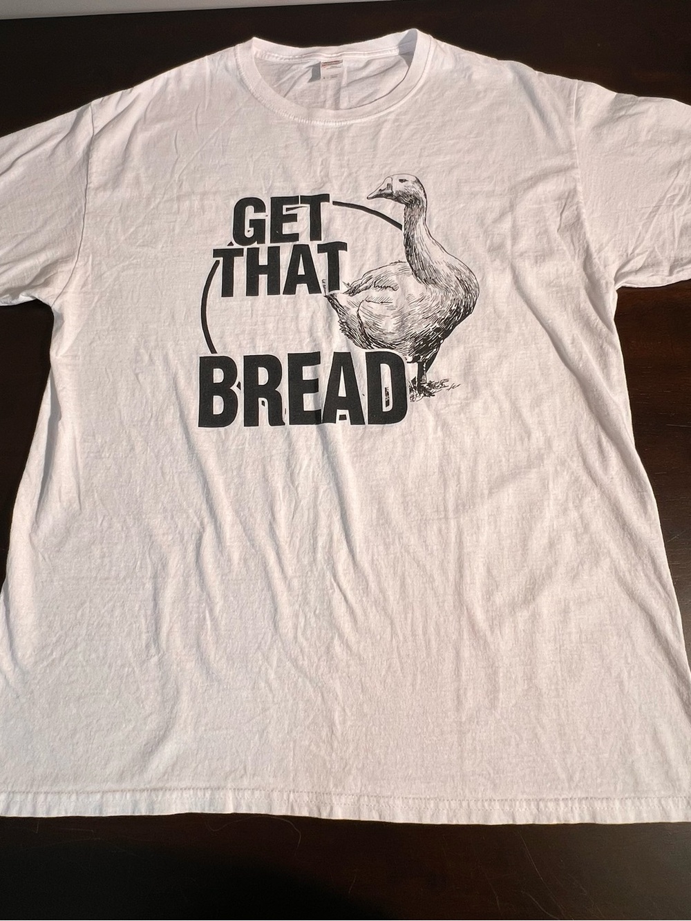 Get That Bread White T Shirt Size Large Unisex